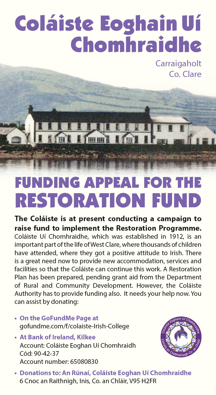 Funding appeal for the restoration fund